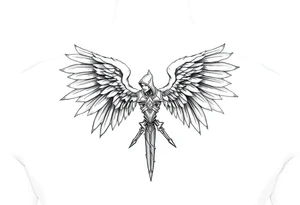 Angel warrior tattoo idea