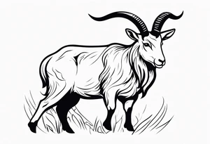 Steinbock mit Schrotflinte tattoo idea
