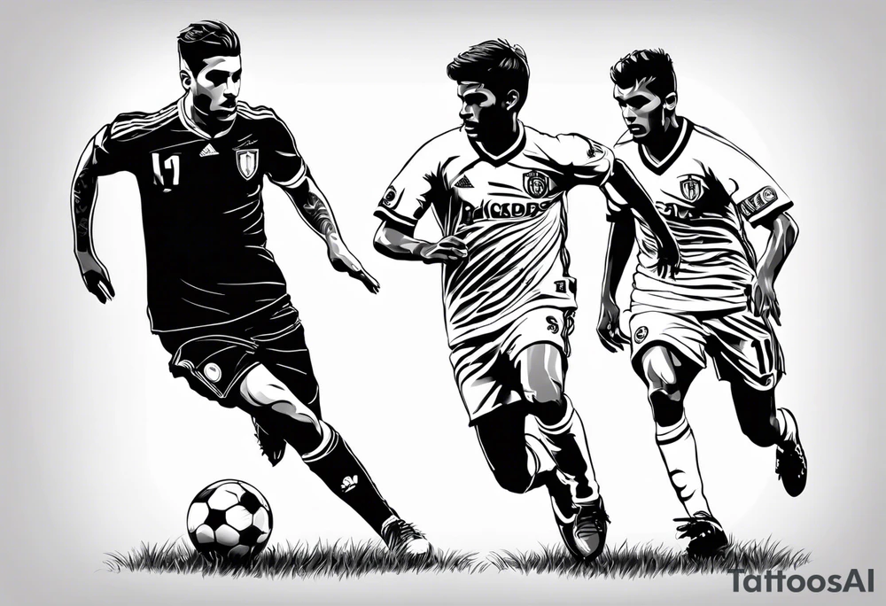 My sons Riccardo and Alessio love football tattoo idea