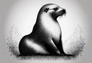 Sea lion tattoo idea