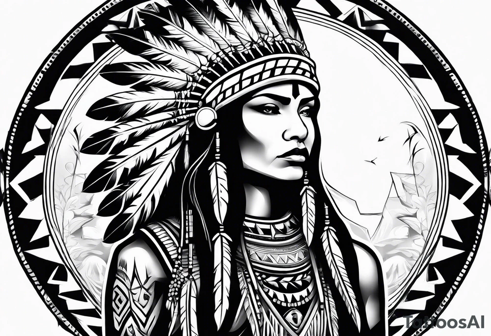 Native American Sleeve tattoo idea
