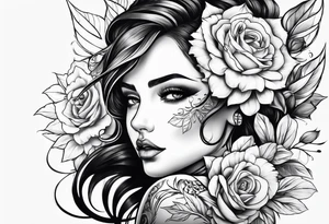 full back tattoo sketch tattoo idea