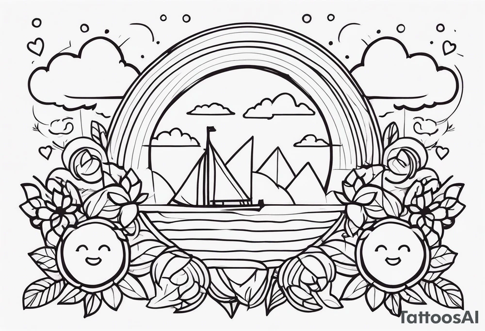 focus on happy things tattoo idea