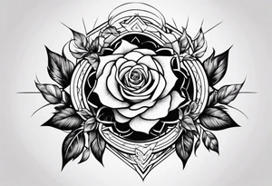 Harry Potter, Leo, star, Flames, single Rose, God tattoo idea