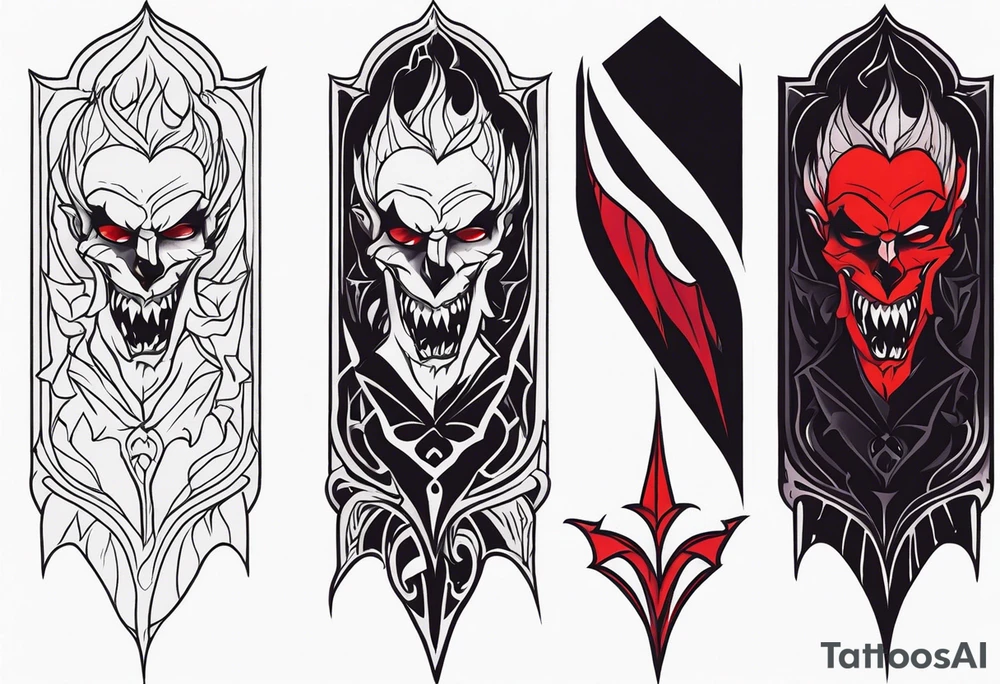 Vampire forearm tattoo design tattoo idea