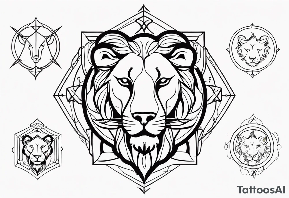 A tattoo in delicate style, so gentle. The symbol zodiac sign, Leo. The sketch should include fire, something delicate like that, and the numbers 7 and 8. Without a lion. tattoo idea