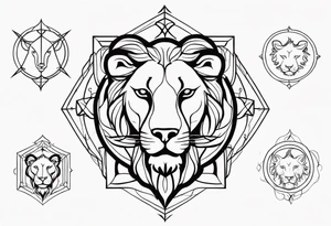 A tattoo in delicate style, so gentle. The symbol zodiac sign, Leo. The sketch should include fire, something delicate like that, and the numbers 7 and 8. Without a lion. tattoo idea