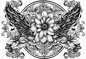 Wide tattoo underboob tattoo idea