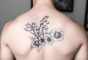 Lilly of the valley and roses tattoo idea