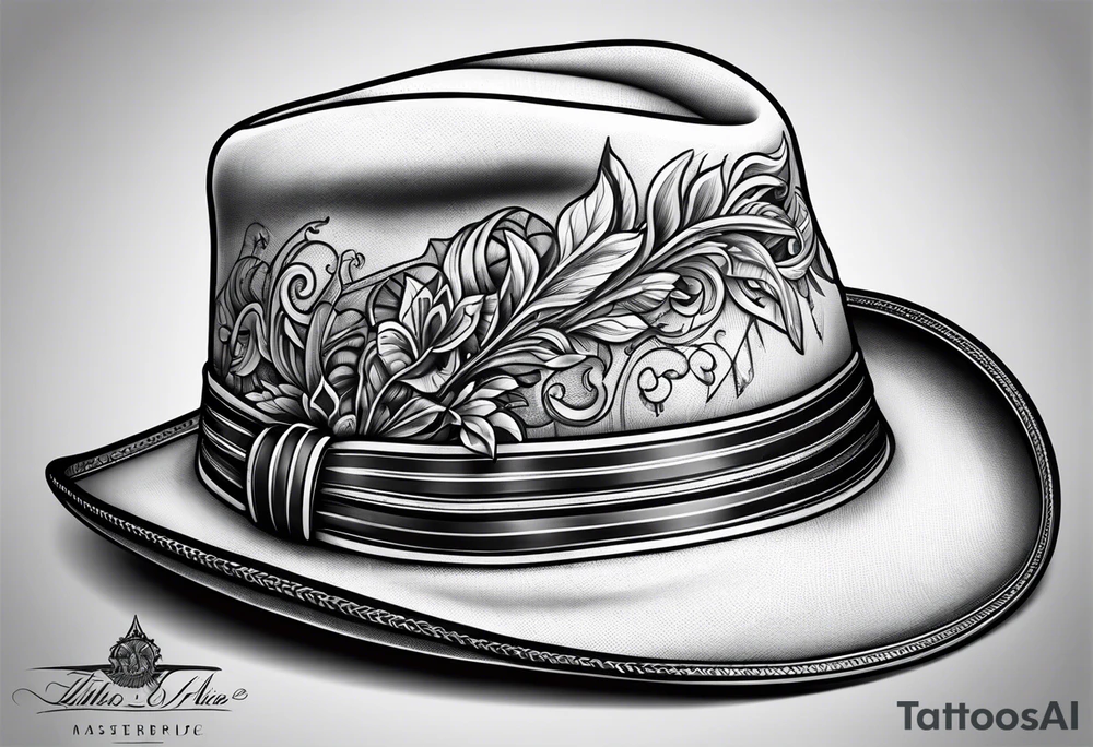 penis hat tattoo idea