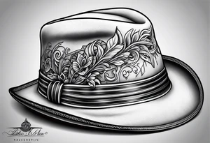 penis hat tattoo idea