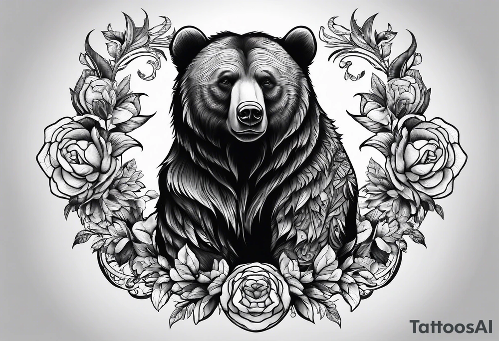 Dancing bear tattoo idea