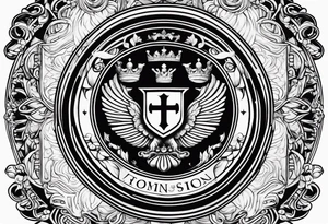 Family crest Grandon,  world traveler, secret tattoo idea
