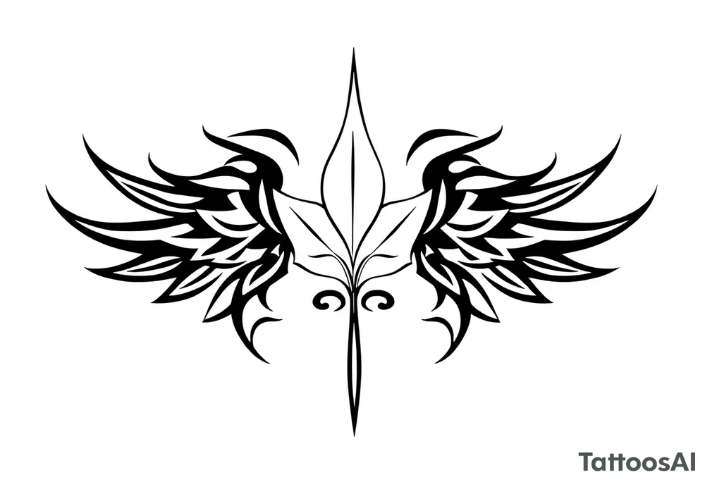 Quote "audentes fortuna iavat" with roman leaf symbol tattoo idea