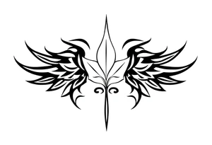 Quote "audentes fortuna iavat" with roman leaf symbol tattoo idea