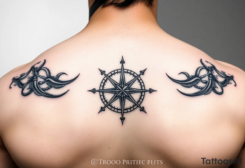 compass tattoo idea