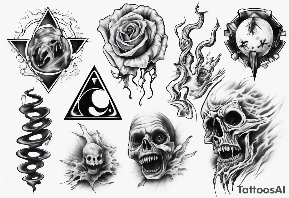 realistic poltergeist tattoo idea