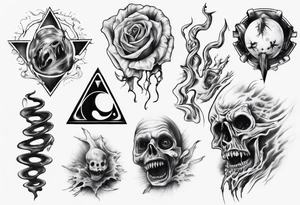 realistic poltergeist tattoo idea