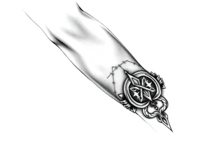 And arm band tattoo with an emphasis on Anglo Saxon and Celtic tradition tattoo idea