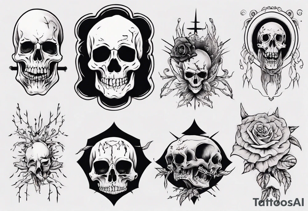 Creepy death tattoo idea