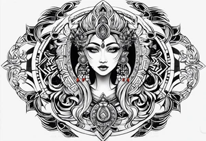 Gemini tribal tattoo idea