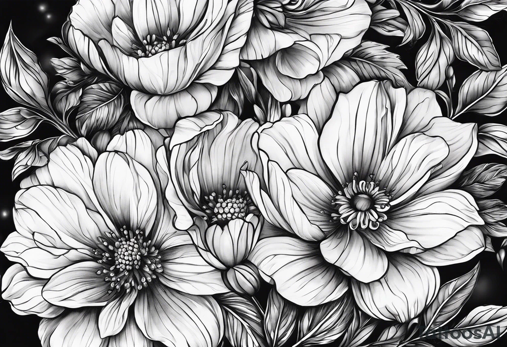 Flowers Amber Elizabeth Worthington 07-11-2023 tattoo idea