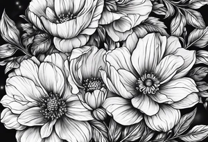 Flowers Amber Elizabeth Worthington 07-11-2023 tattoo idea