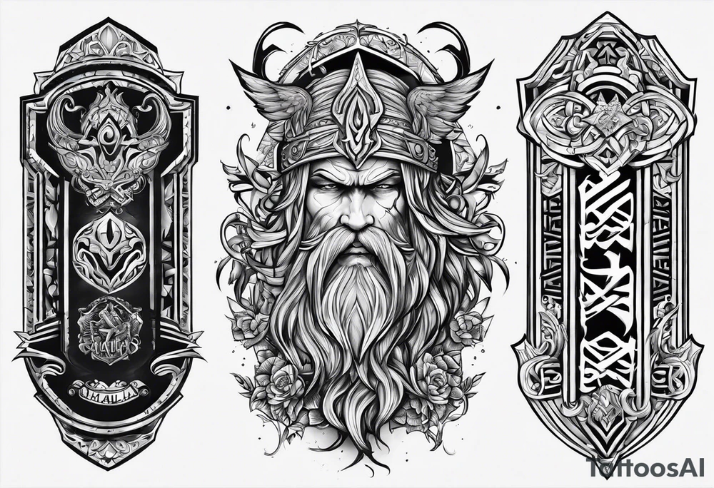 Valhalla word tattoo idea