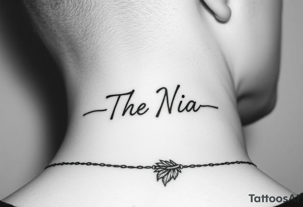 The name Nia tattoo idea