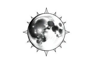 sacred moon tattoo idea