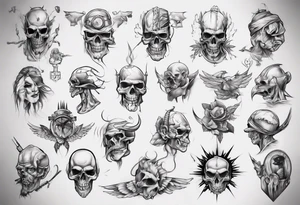 draw a linesmans butt-set tattoo idea