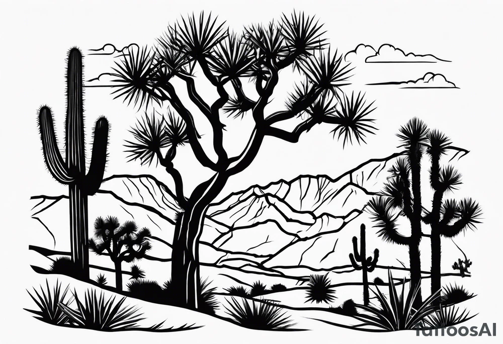 Joshua tree tattoo idea