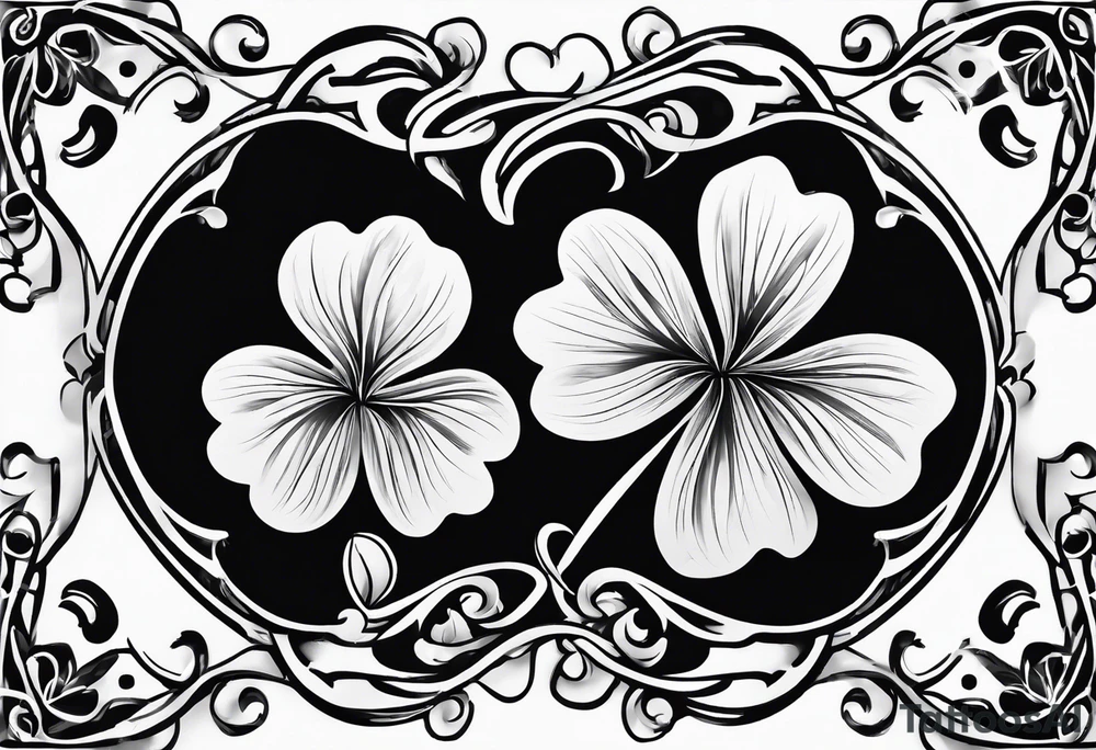 a single three leaf clover with vine tattoo idea a single three leaf clover with vine tattoo idea