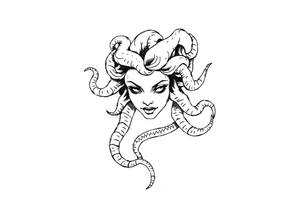 Small Medusa tattoo idea
