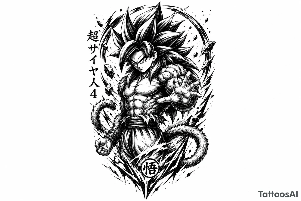 Go ku going super sain 4 tattoo idea