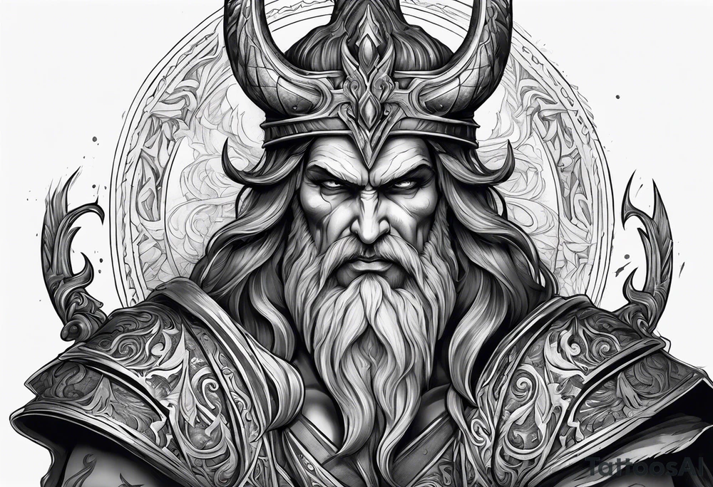 hades the god of death tattoo idea