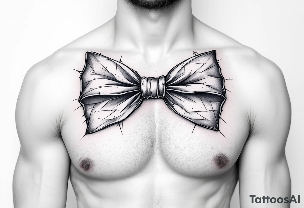 A bow tie tattoo idea
