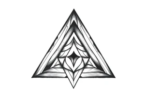 I want three triangles that overlap each other. Spirit mind and body tattoo idea