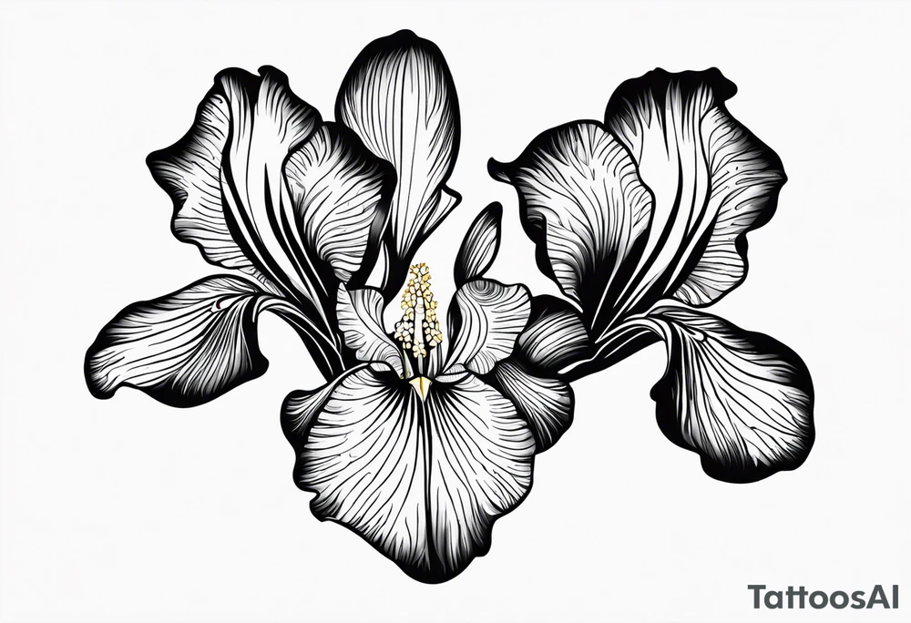 Iris Flower tattoo idea