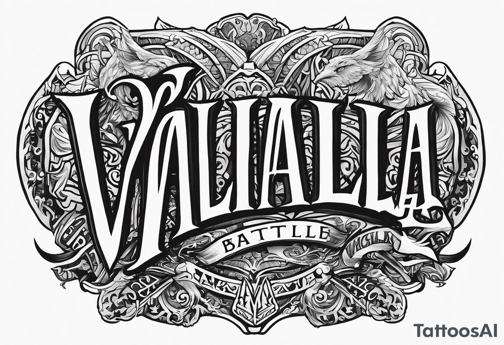 Valhalla battle tattoo idea