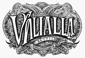 Valhalla battle tattoo idea