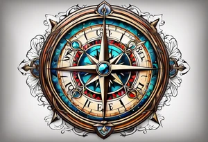 Ohio compass tattoo idea
