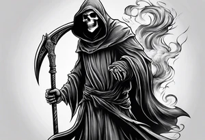 GRIM REAPER
WITH SMOKE tattoo idea