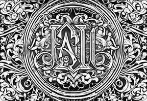 Overlapping Letters - ACCGH tattoo idea