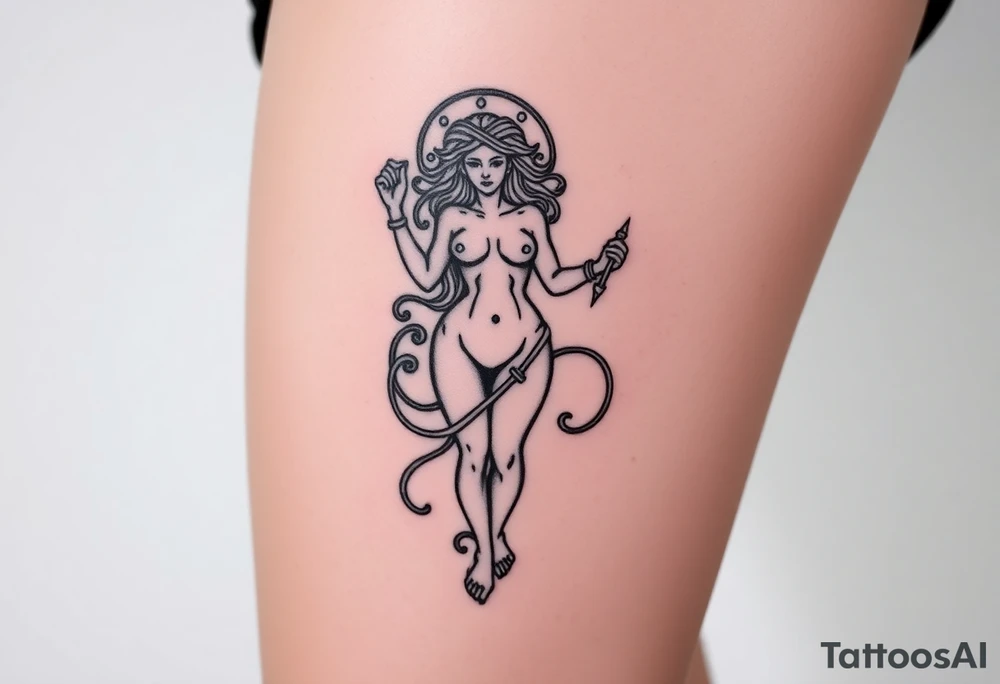 medusa greek goddess tattoo idea