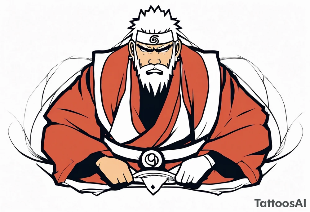 Sage mode jiraiya from the anime naruto tattoo idea