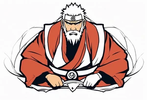 Sage mode jiraiya from the anime naruto tattoo idea