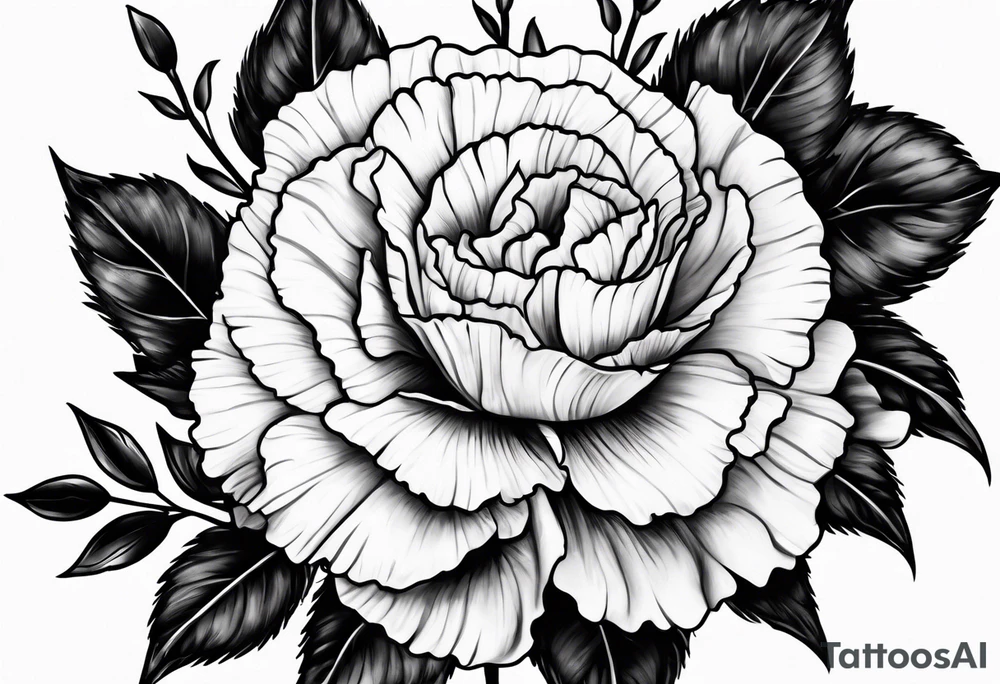 Carnation tattoo idea