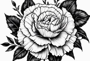 Carnation tattoo idea