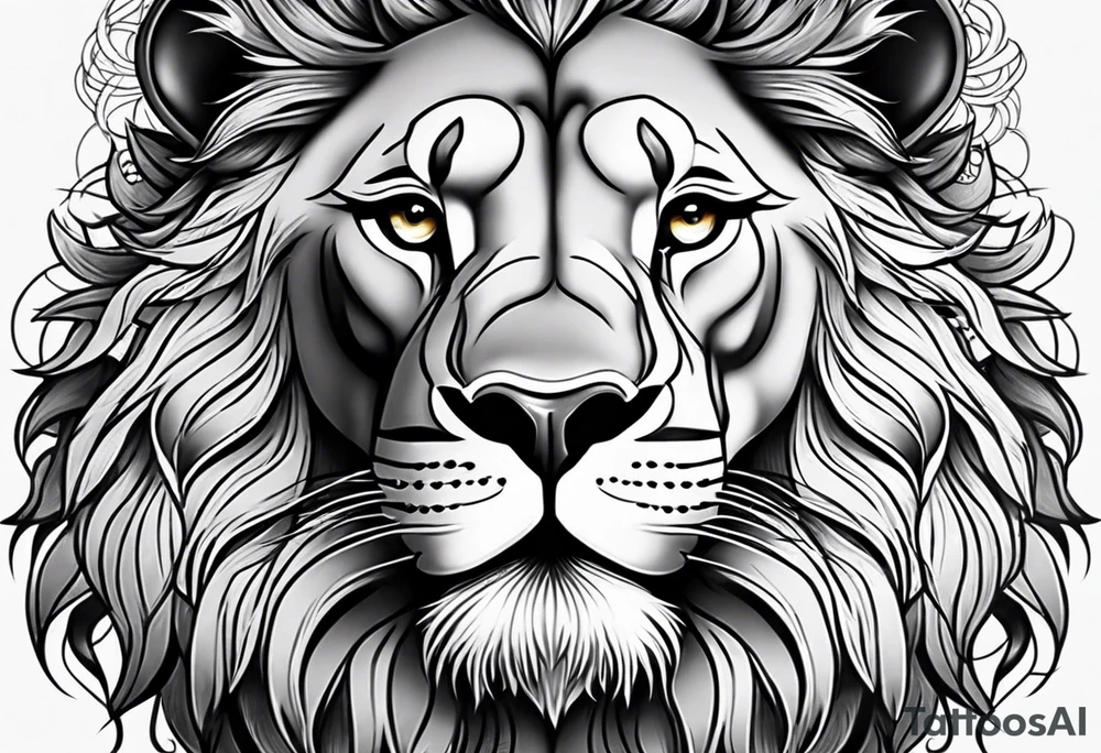 little lion tattoo idea